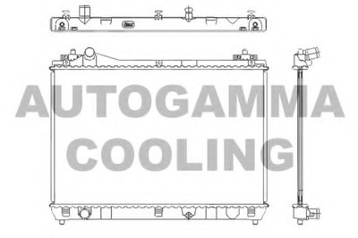 Радиатор, охлаждение двигателя AUTOGAMMA купить