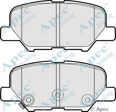 Комплект тормозных колодок, дисковый тормоз APEC braking купить