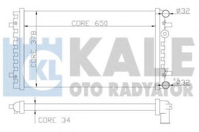 Радиатор, охлаждение двигателя KALE OTO RADYATÖR купить