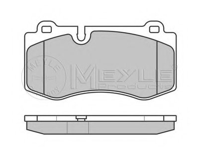 Комплект тормозных колодок, дисковый тормоз PLATINUM PAD MEYLE