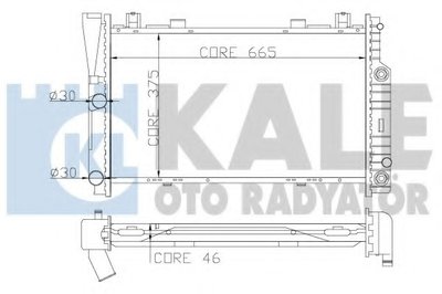 Радиатор, охлаждение двигателя KALE OTO RADYATÖR купить