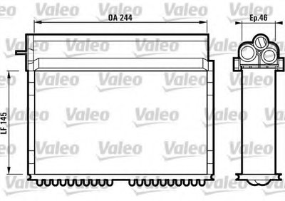 Теплообменник, отопление салона VALEO