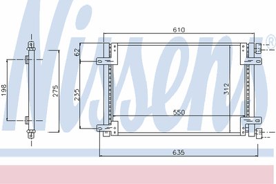 Конденсатор, кондиционер NISSENS купить