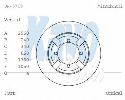 Тормозной диск KAVO PARTS купить