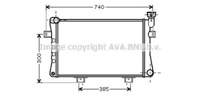 Радиатор, охлаждение двигателя AVA QUALITY COOLING купить