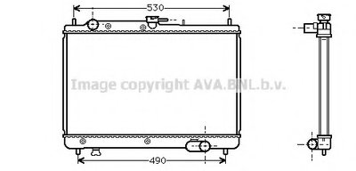 Радиатор, охлаждение двигателя AVA QUALITY COOLING купить