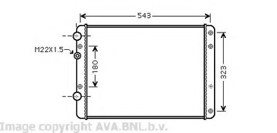 Радиатор, охлаждение двигателя AVA QUALITY COOLING купить