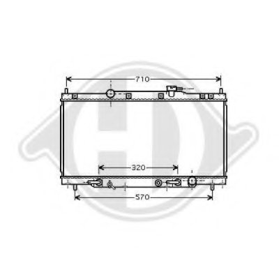 Радиатор, охлаждение двигателя DIEDERICHS купить