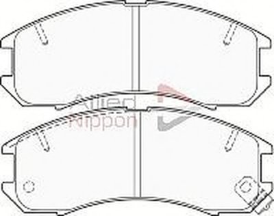 Комплект тормозных колодок, дисковый тормоз ANL Braking COMLINE