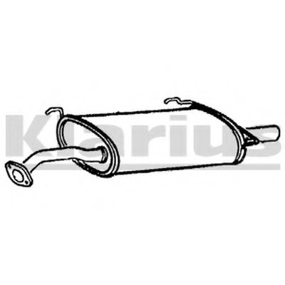 Глушитель выхлопных газов конечный KLARIUS