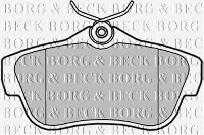 Комплект тормозных колодок, дисковый тормоз BORG & BECK