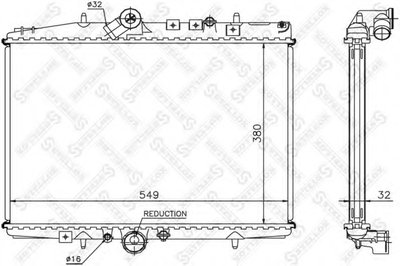 Радиатор, охлаждение двигателя STELLOX купить