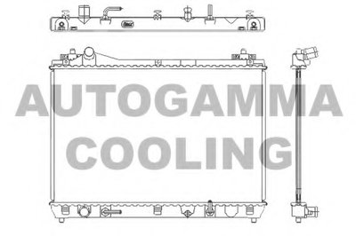 Радиатор, охлаждение двигателя AUTOGAMMA купить