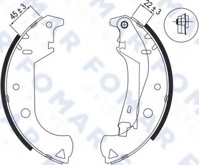 Комплект тормозных колодок FOMAR Friction купить