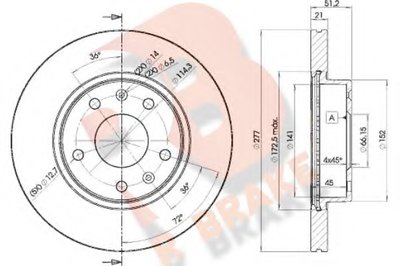 Тормозной диск R BRAKE купить