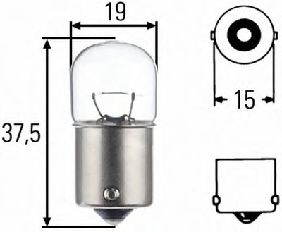 Лампа накаливания, фонарь указателя поворота; Лампа накаливания, фонарь сигнала торможения; Лампа накаливания, фонарь ос