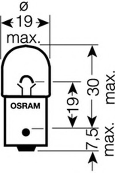 Лампа накаливания, фонарь указателя поворота; Лампа накаливания, фонарь указателя поворота OSRAM купить