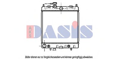 Радиатор, охлаждение двигателя AKS DASIS купить