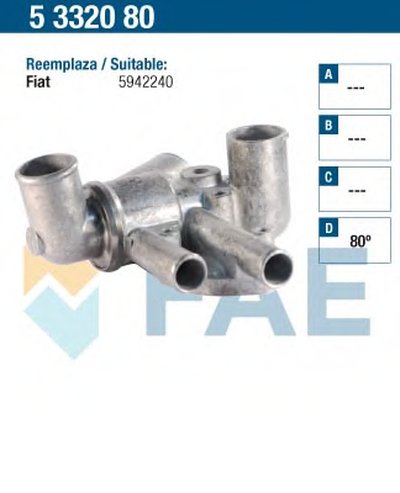 Термостат, охлаждающая жидкость FAE купить
