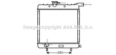 Радиатор, охлаждение двигателя AVA QUALITY COOLING купить