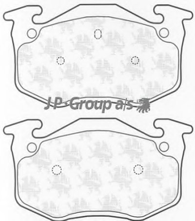 Комплект тормозных колодок, дисковый тормоз QH JP GROUP