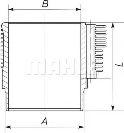 Гильза цилиндра MAHLE ORIGINAL