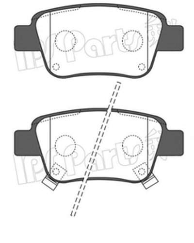 Комплект тормозных колодок, дисковый тормоз IPS Parts IPS Parts