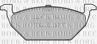 Комплект тормозных колодок, дисковый тормоз BORG & BECK