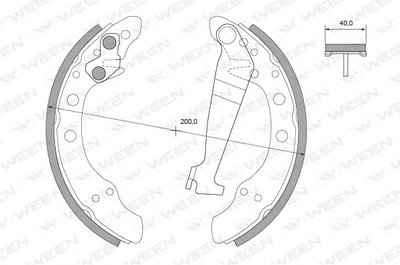 Комплект тормозных колодок WEEN купить