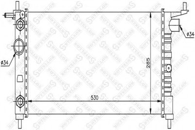 Радиатор, охлаждение двигателя STELLOX купить