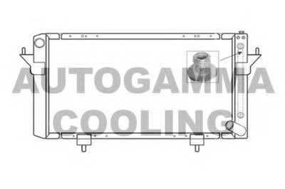 Радиатор, охлаждение двигателя AUTOGAMMA купить