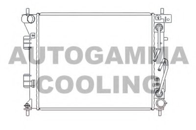 Радиатор, охлаждение двигателя AUTOGAMMA купить