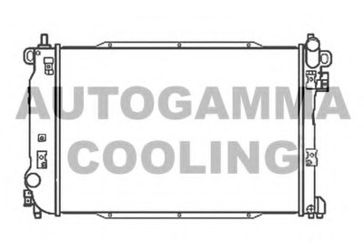 Радиатор, охлаждение двигателя AUTOGAMMA купить