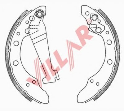 Комплект тормозных колодок VILLAR купить