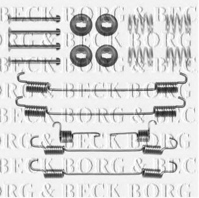 Комплектующие, колодки дискового тормоза BORG & BECK