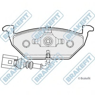 Комплект тормозных колодок, дисковый тормоз Brake Fit APEC braking