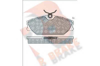 Комплект тормозных колодок, дисковый тормоз R BRAKE