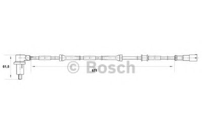 Датчик, частота вращения колеса BOSCH
