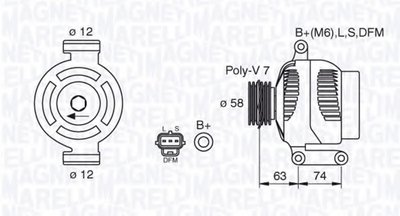 Генератор MAGNETI MARELLI купить