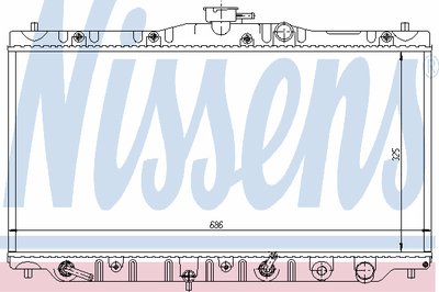 Радиатор, охлаждение двигателя NISSENS купить