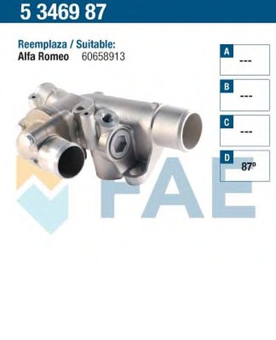 Термостат, охлаждающая жидкость FAE купить