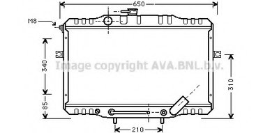 Радиатор, охлаждение двигателя AVA QUALITY COOLING купить