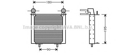 масляный радиатор, двигательное масло AVA QUALITY COOLING