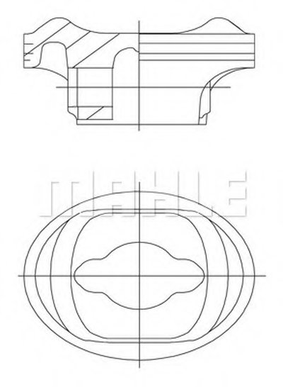 Поршень MAHLE ORIGINAL