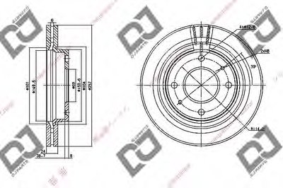 Тормозной диск DJ PARTS купить