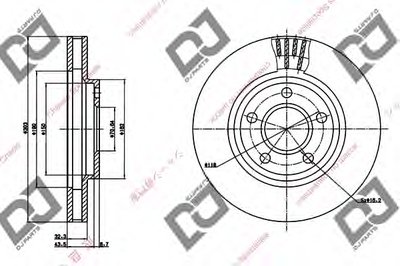 Тормозной диск DJ PARTS купить