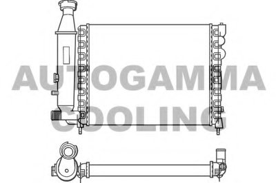 Радиатор, охлаждение двигателя AUTOGAMMA купить
