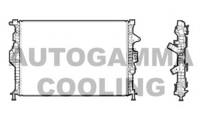 Радиатор, охлаждение двигателя AUTOGAMMA купить