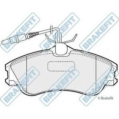 Комплект тормозных колодок, дисковый тормоз Brake Fit APEC braking