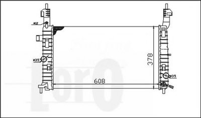 Радиатор, охлаждение двигателя LORO купить